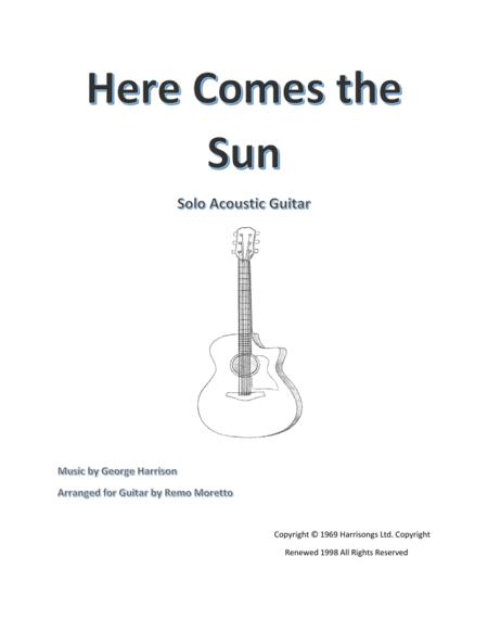 Free Sheet Music Here Comes The Sun For Guitar