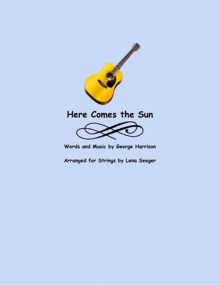 Here Comes The Sun Three Violins And Cello Sheet Music