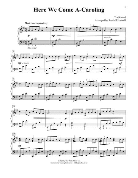 Free Sheet Music Here We Come A Caroling Arr Randall Hartsell