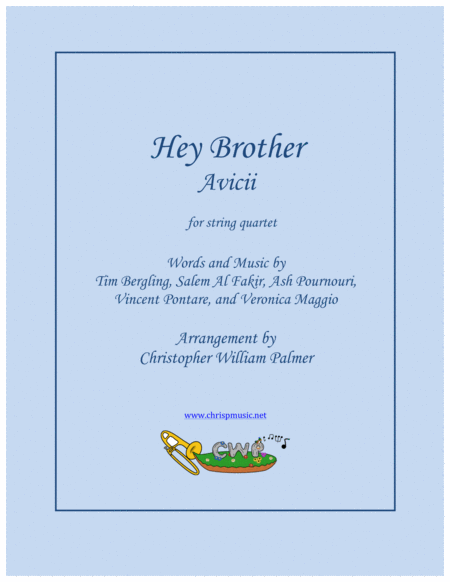 Hey Brother Avicii String Quartet Sheet Music