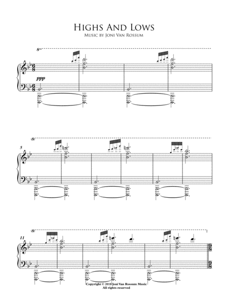 Free Sheet Music Highs And Lows