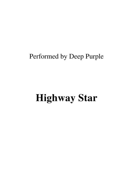 Highway Star Lead Sheet Performed By Deep Purple Sheet Music