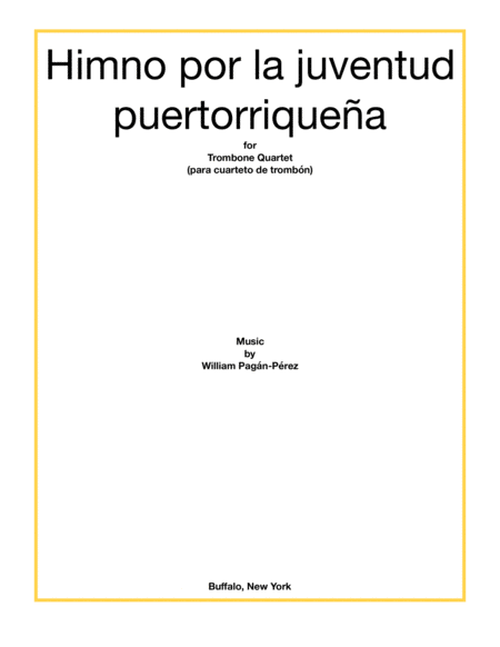 Free Sheet Music Himno Por La Juventud Puertorriquena