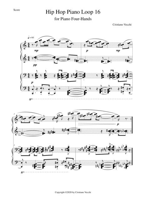 Free Sheet Music Hip Hop Piano Loop 16