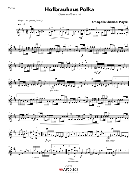 Free Sheet Music Hofbrauhaus Polka