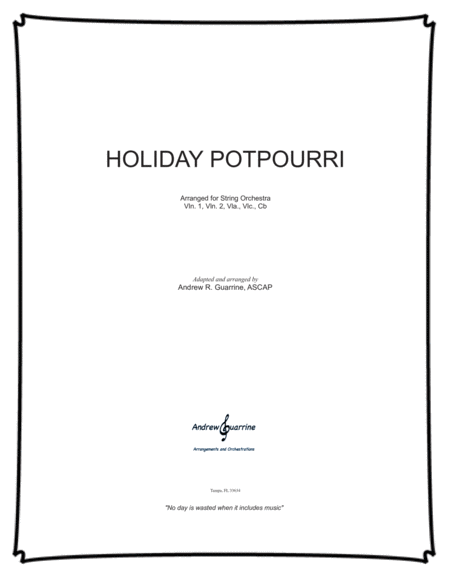 Free Sheet Music Holiday Potpourri