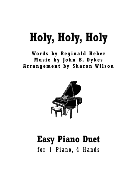 Holy Holy Holy Easy Piano Duet 1 Piano 4 Hands Sheet Music