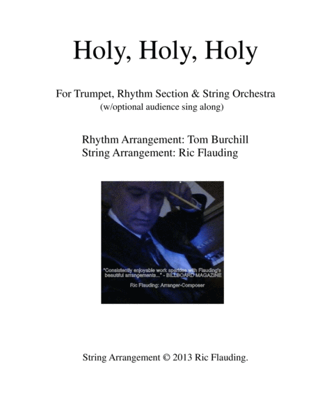 Holy Holy Holy Strings Soloist Rhythm Sec Sheet Music