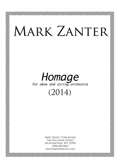 Free Sheet Music Homage 2014