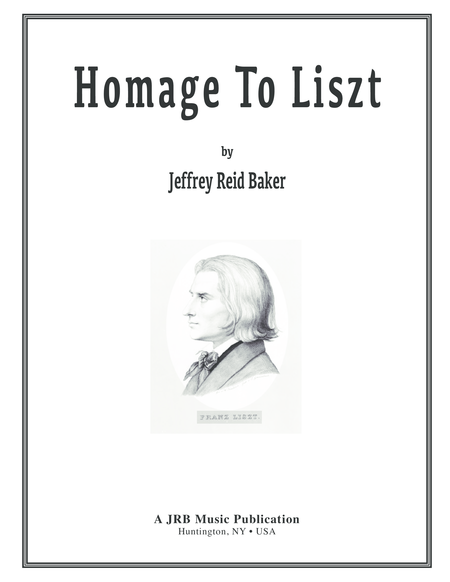 Homage To Liszt Op 1 Grand Tarantella Sheet Music