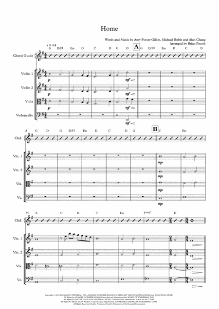 Home String Supplement Sheet Music