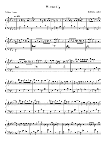 Free Sheet Music Honestly