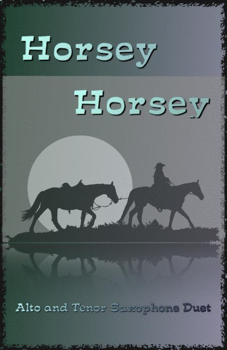 Free Sheet Music Horsey Horsey Nursery Rhyme For Alto And Tenor Saxophone Duet