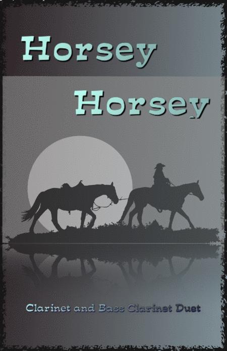 Free Sheet Music Horsey Horsey Nursery Rhyme For Clarinet And Bass Clarinet Duet