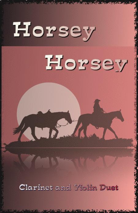 Free Sheet Music Horsey Horsey Nursery Rhyme For Clarinet And Violin Duet