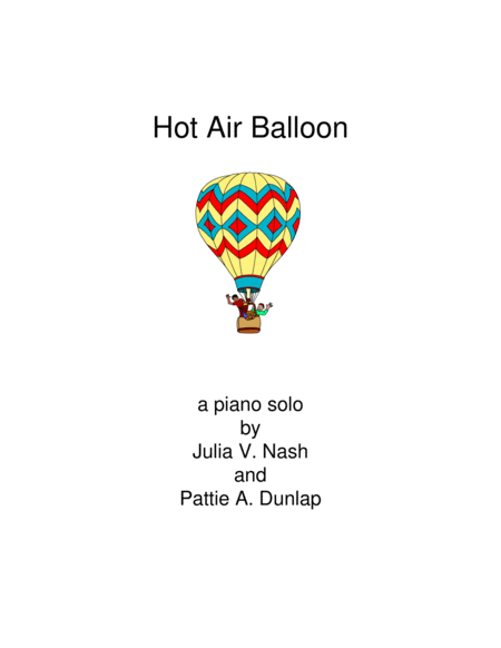 Free Sheet Music Hot Air Balloon