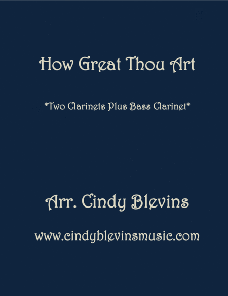 How Great Thou Art For Two Clarinets And Bass Clarinet Sheet Music