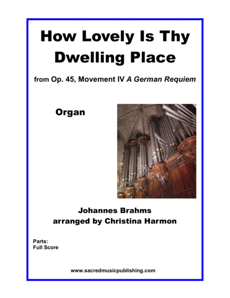 How Lovely Is Thy Dwelling Place Organ Sheet Music