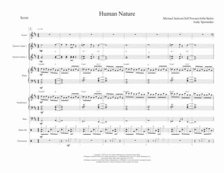 Human Nature Full Score Sheet Music