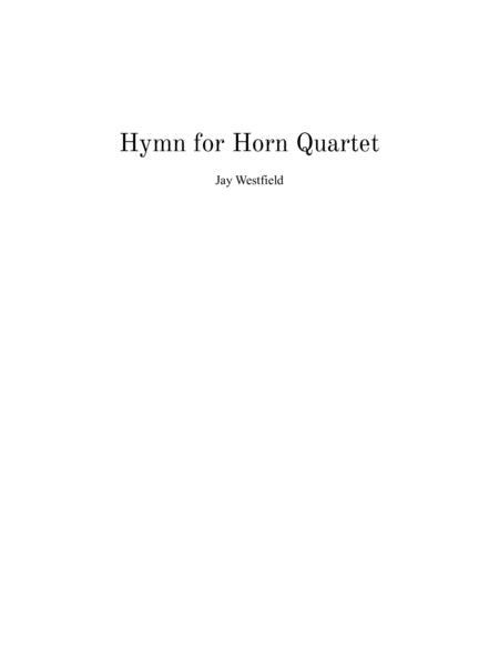 Free Sheet Music Hymn For Horn Quartet