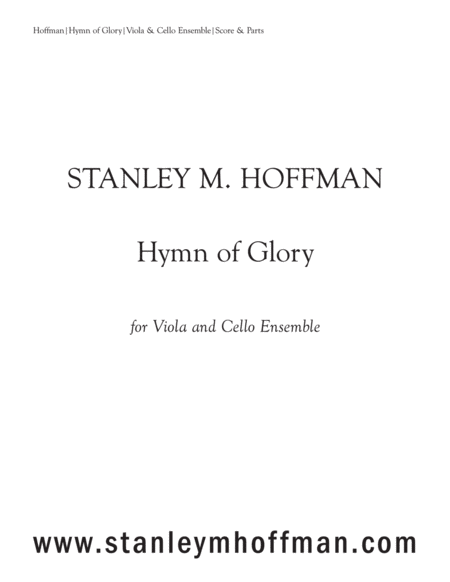 Hymn Of Glory Sheet Music