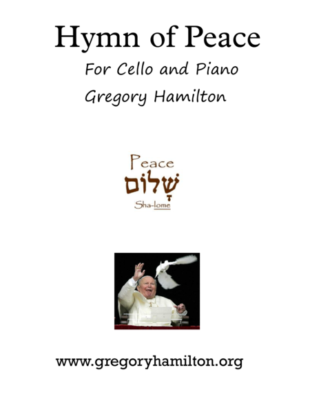Free Sheet Music Hymn Of Peace For Cello And Piano