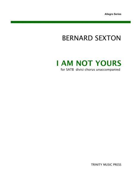 Free Sheet Music I Am Not Yours