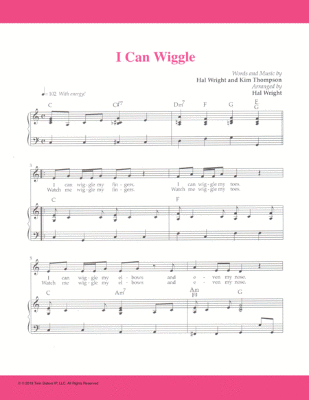 I Can Wiggle Sheet Music