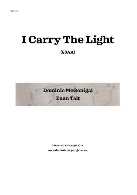 I Carry The Light Ssaa Sheet Music