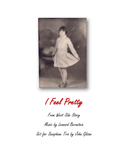 I Feel Pretty From West Side Story Sax Trio Sheet Music