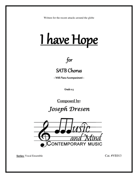 I Have Hope Sheet Music