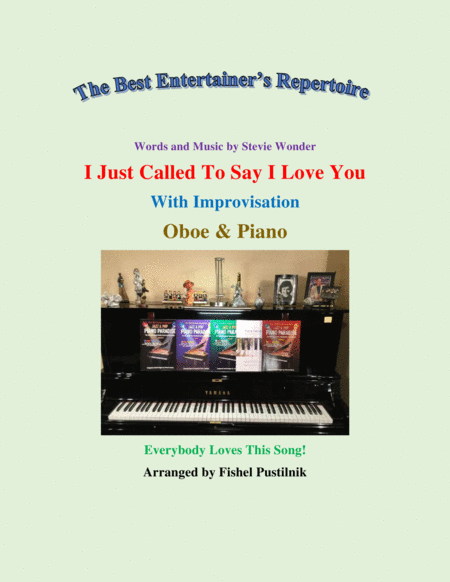 I Just Called To Say I Love You For Oboe And Piano Video Sheet Music