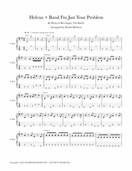 Free Sheet Music I M Just Your Problem