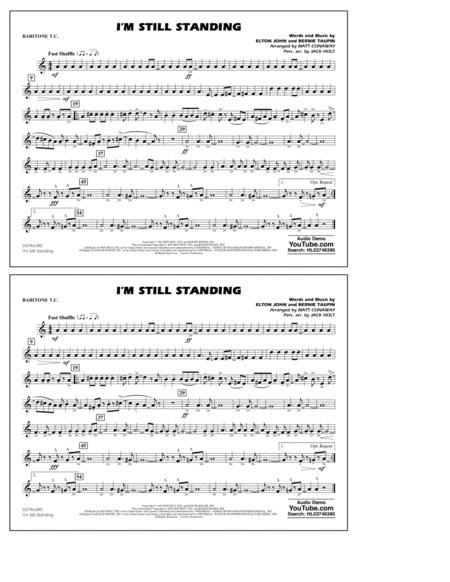 I M Still Standing Arr Matt Conaway And Jack Holt Baritonet C Sheet Music