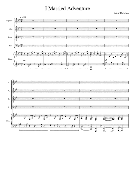 I Married Adventure Sheet Music