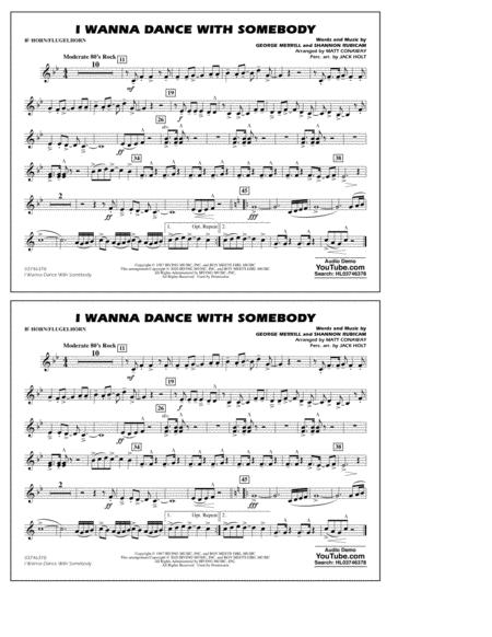 Free Sheet Music I Wanna Dance With Somebody Arr Conaway And Holt Bb Horn Flugelhorn