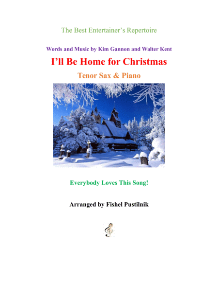 I Will Be Home For Christmas For Tenor Sax And Piano Sheet Music