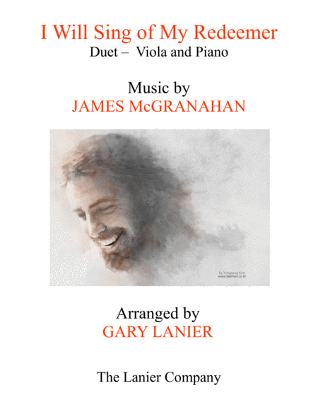 Free Sheet Music I Will Sing Of My Redeemer Duet Viola Piano With Score Part
