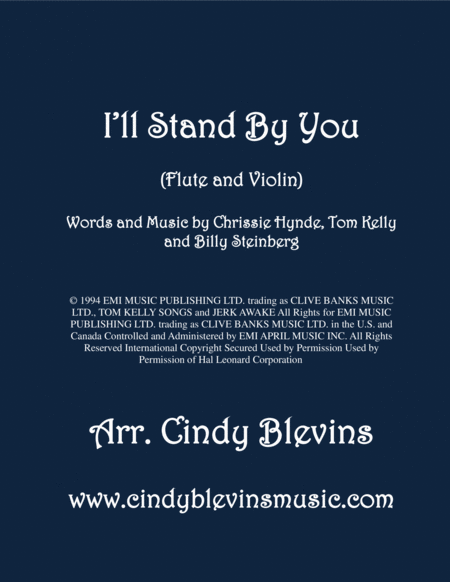 I Will Stand By You Arranged For Flute And Violin Sheet Music