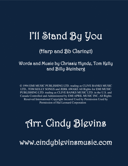 Free Sheet Music I Will Stand By You Arranged For Harp And Bb Clarinet