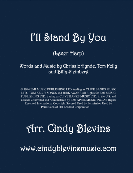 I Will Stand By You Arranged For Lever Harp Sheet Music