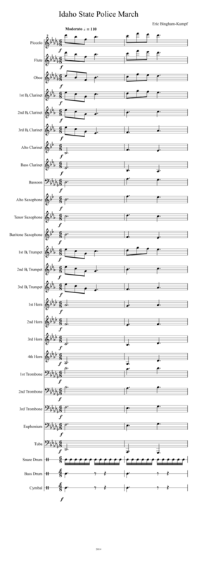 Idaho State Police March Sheet Music