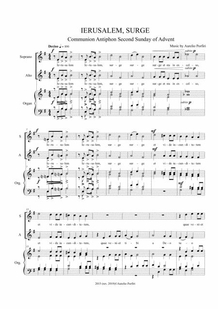 Ierusalem Surge Sheet Music