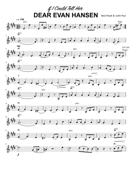Free Sheet Music If I Could Tell Her Violin Solo No Piano Accompaniment