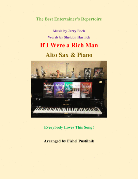 If I Were A Rich Man For Alto Sax And Piano Sheet Music