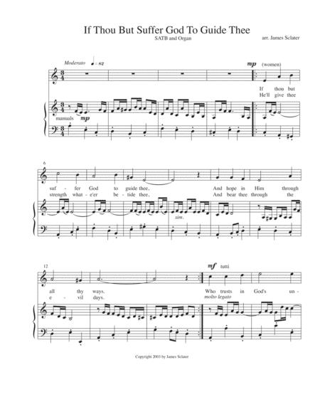 Free Sheet Music If Thou But Suffer God To Guide Thee