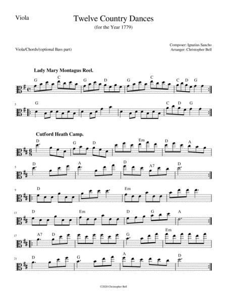 Free Sheet Music Ignatius Sancho Twelve Country Dances