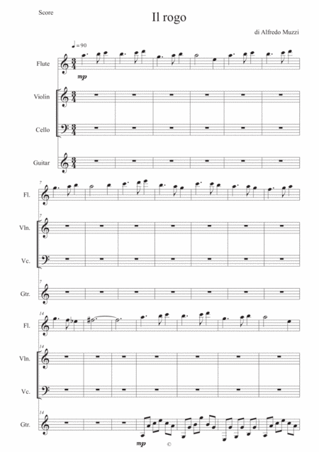 Il Rogo Sheet Music