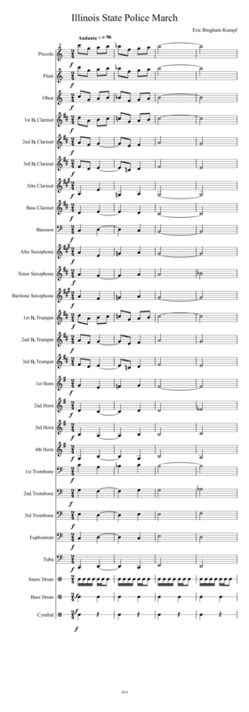 Illinois State Police March Sheet Music