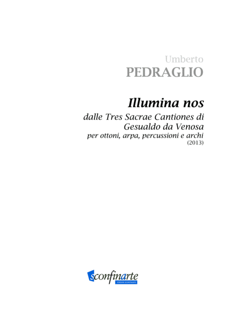 Free Sheet Music Illumina Nos For Brass Ensemble Harp Percussion And Strings Quintet Score